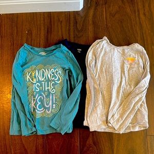 Girls long sleeve shirts size 7 from Oshkosh and Carters